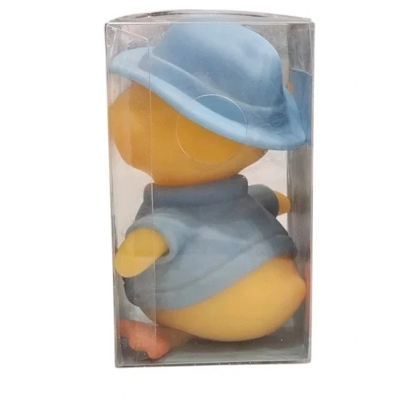 Set of 3 Squishy Duck Sensory Toys Pink Blue Purple Hat and Jacket 3+ - Picture 9 of 12